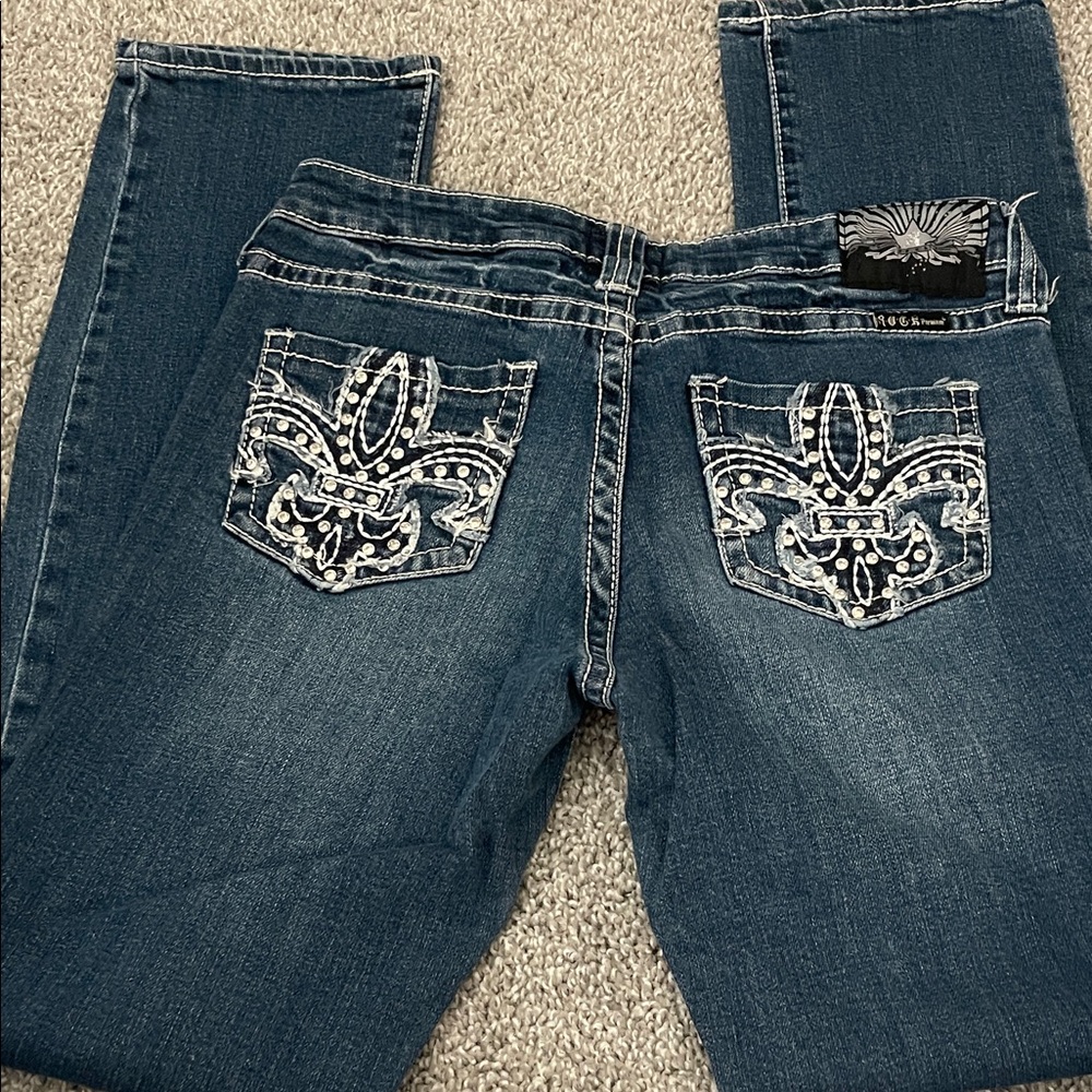 Rock Revival Women's Dark Blue Boot Cut Jeans